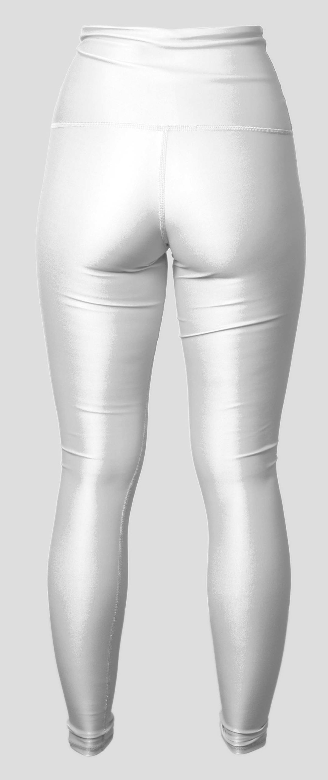 White Mark High-Waist Reflective Piping Fitness Leggings